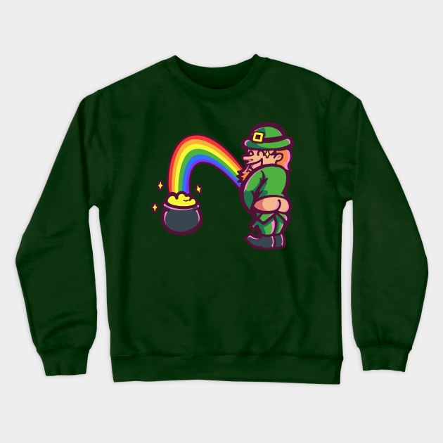 Piss The Rainbow Crewneck Sweatshirt by WOVENPIXLS